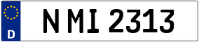 Trailer License Plate